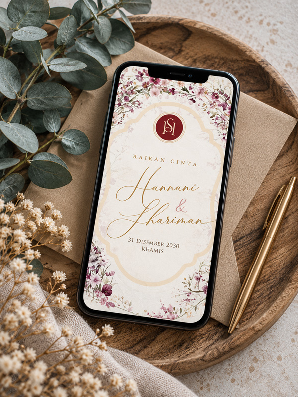 Rustic-Wedding-Invitation-Flat-Lay Digital Invitations