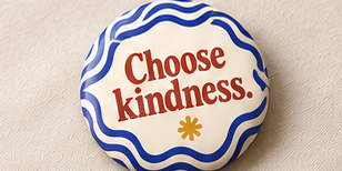 Choose kindness quote badge