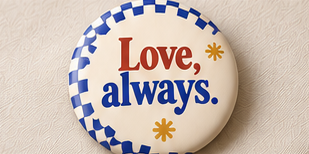 Love always quote badge